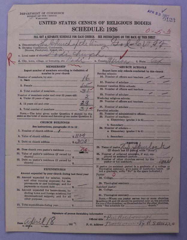 Scan of Church of the Living God, Christian Workers for Fellowship: 123