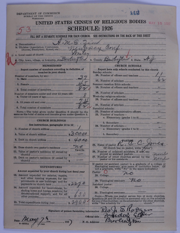 Scan of African Methodist Episcopal Zion Church: 112