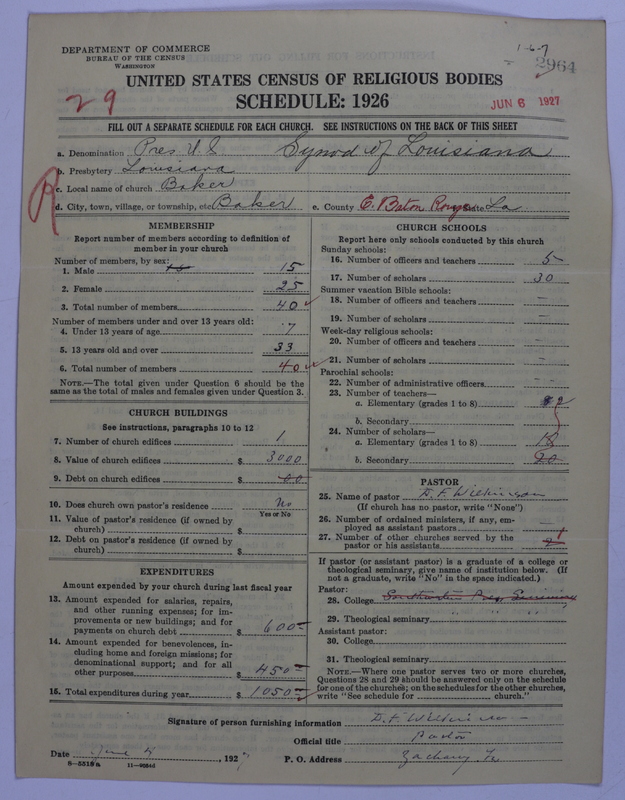 Scan of Presbyterian Church in the United States: 2964