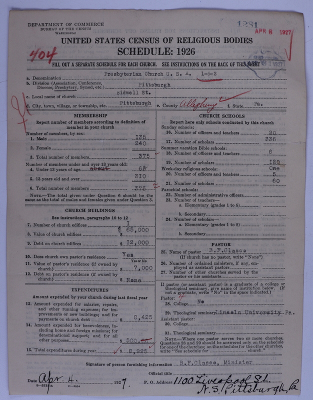 Scan of Presbyterian Church in the United States of America: 1281