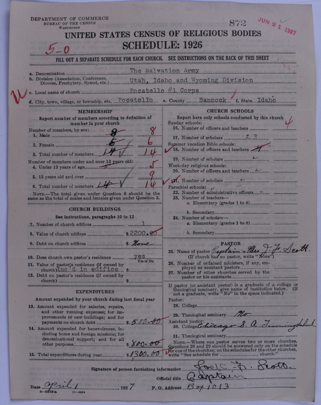 Scan of Salvation Army: 872