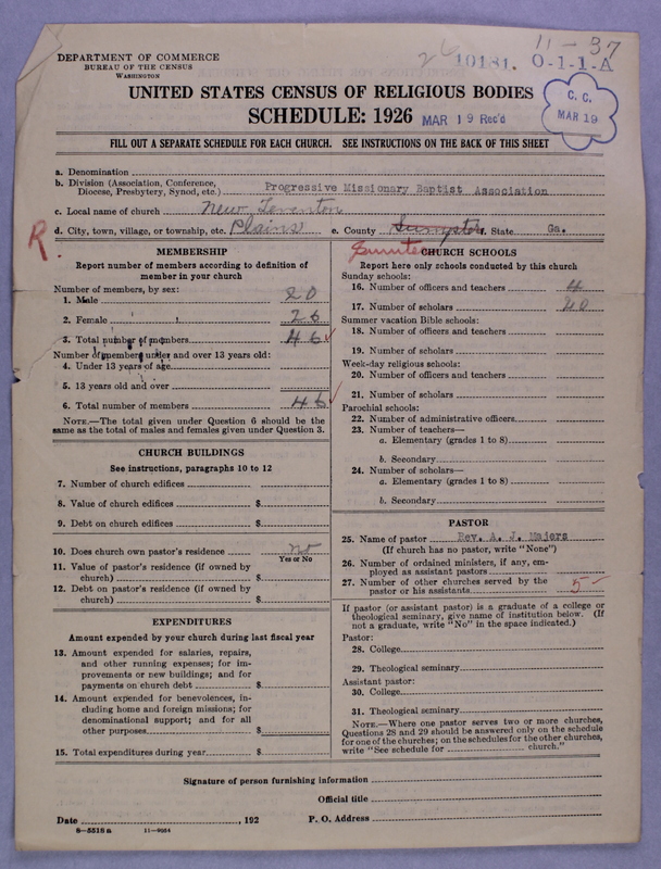 Scan of Negro Baptists: 10181
