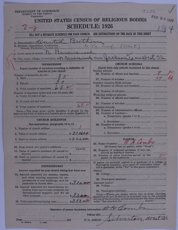 Scan of Church of the United Brethren in Christ: 2592