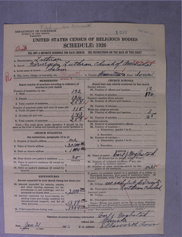 Scan of Norwegian Lutheran Church of America: 1257