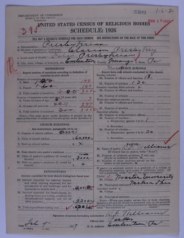 Scan of Presbyterian Church in the United States of America: 2302