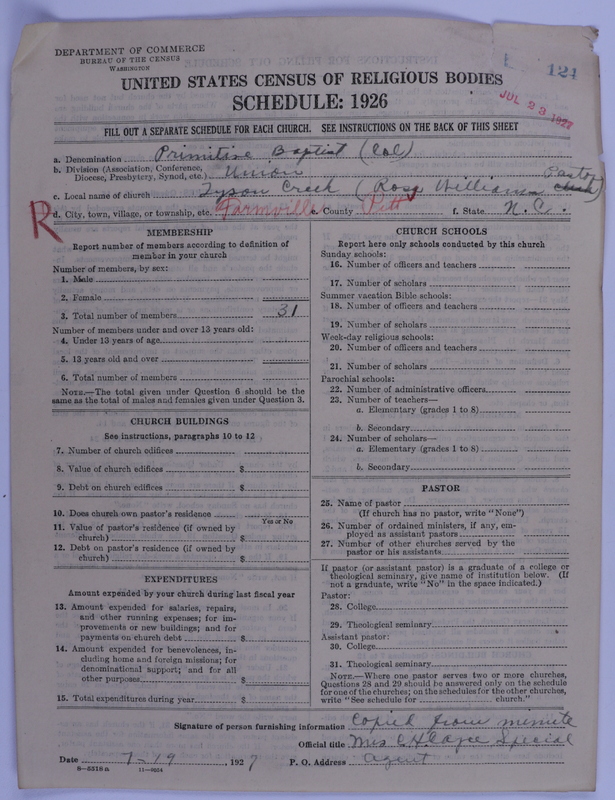 Scan of Colored Primitive Baptists: 124