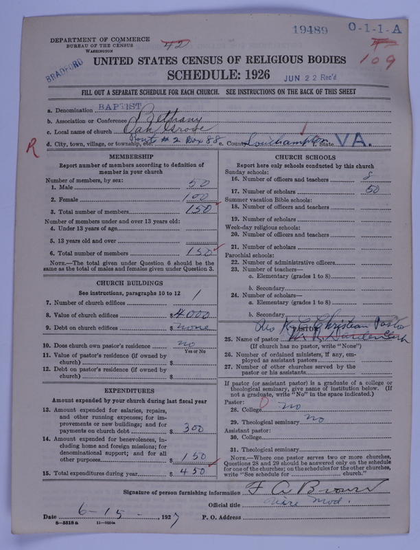 Scan of Negro Baptists: 19489