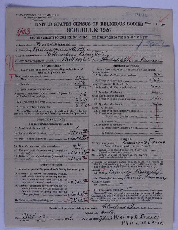 Scan of Presbyterian Church in the United States of America: 2191