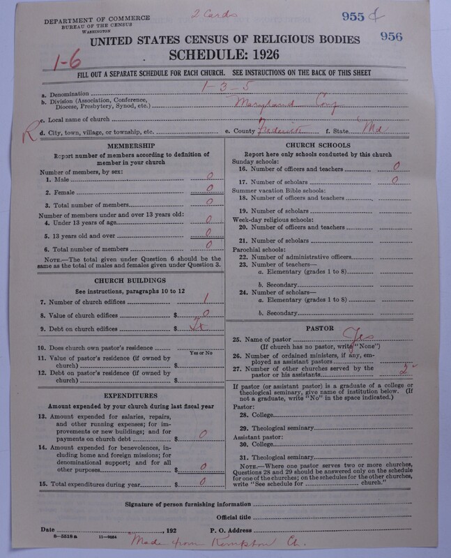 Scan of Methodist Protestant Church: 956