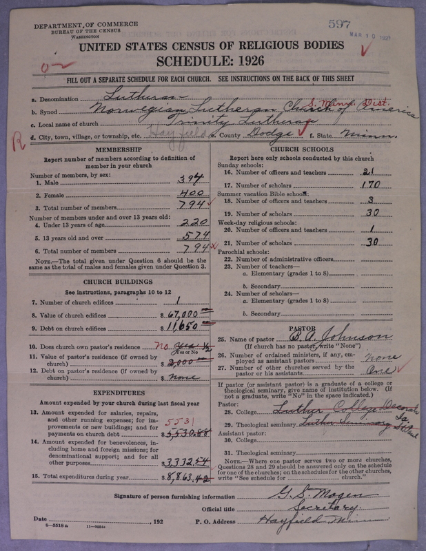 Scan of Norwegian Lutheran Church of America: 597