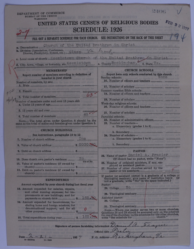 Scan of Church of the United Brethren in Christ: 2406