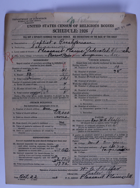Scan of Federated Churches: 19