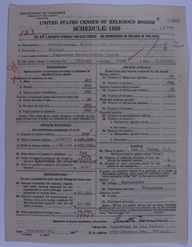 Scan of Presbyterian Church in the United States of America: 3502