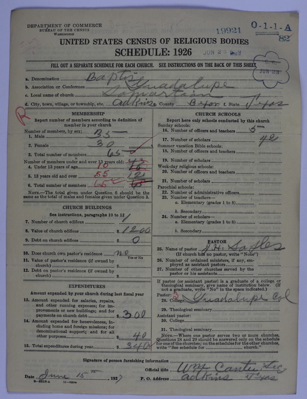 Scan of Negro Baptists: 19921
