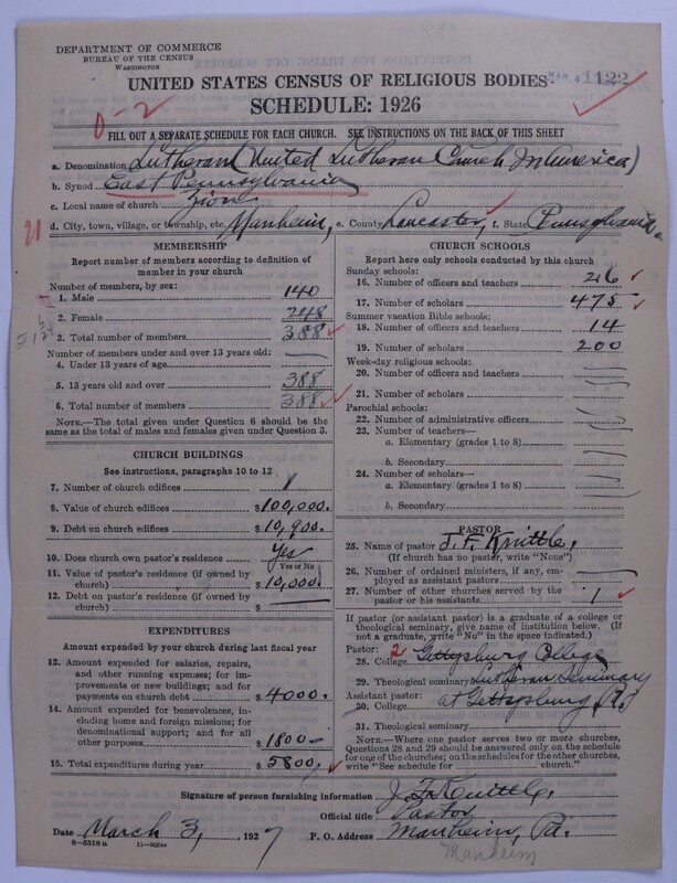 Scan of United Lutheran Church in America: 1122