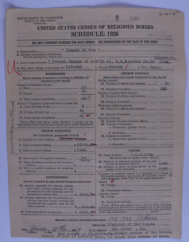 Scan of Church of God (Headquarters, Anderson, Ind.): 430