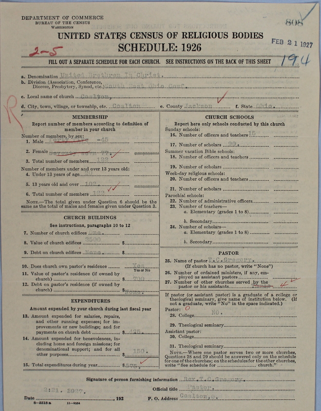 Scan of Church of the United Brethren in Christ: 808