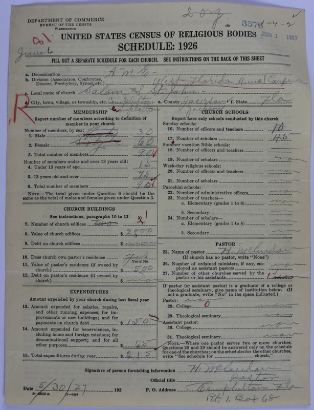 Scan of African Methodist Episcopal Church: 3576