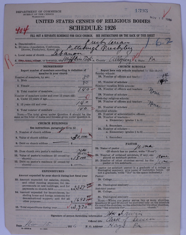 Scan of Presbyterian Church in the United States of America: 1393