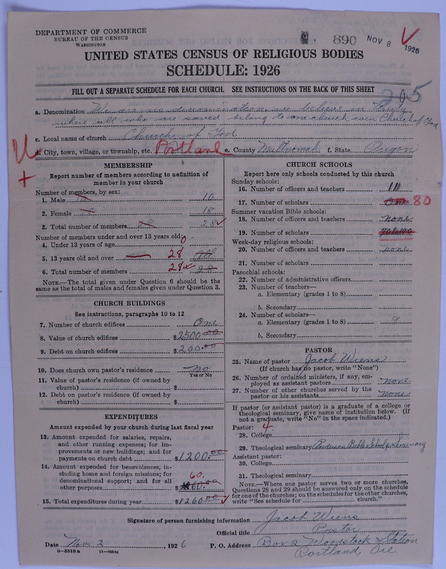 Scan of Church of God (Headquarters, Anderson, Ind.): 890