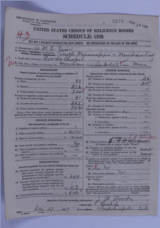 Scan of African Methodist Episcopal Zion Church: 2174