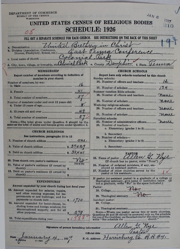 Scan of Church of the United Brethren in Christ: 210