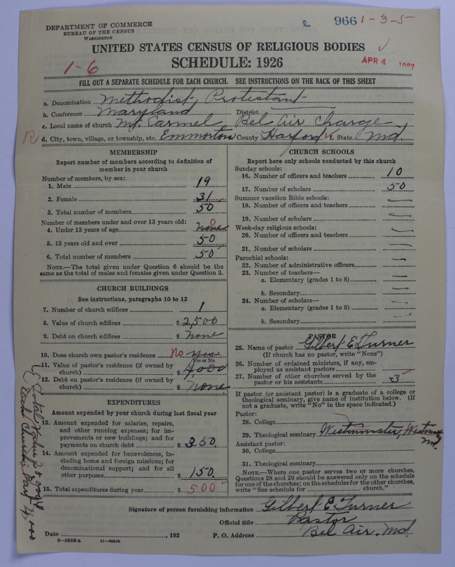Scan of Methodist Protestant Church: 966