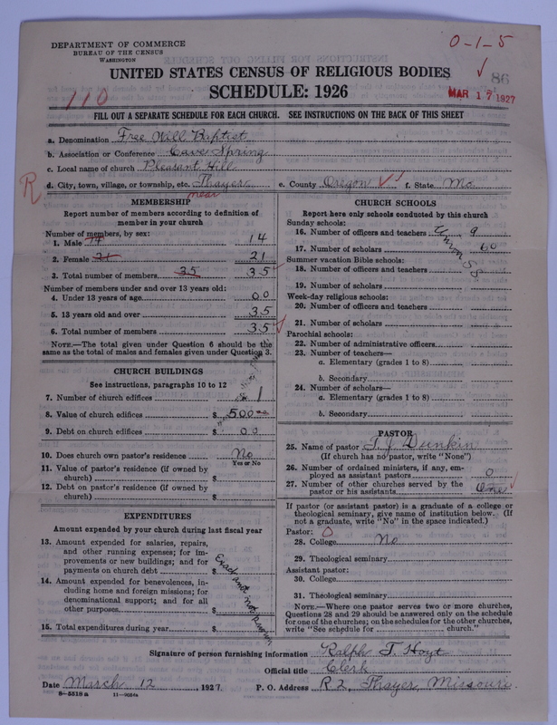 Scan of Free Will Baptists: 86