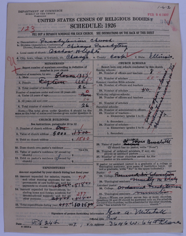 Scan of Presbyterian Church in the United States of America: 3446