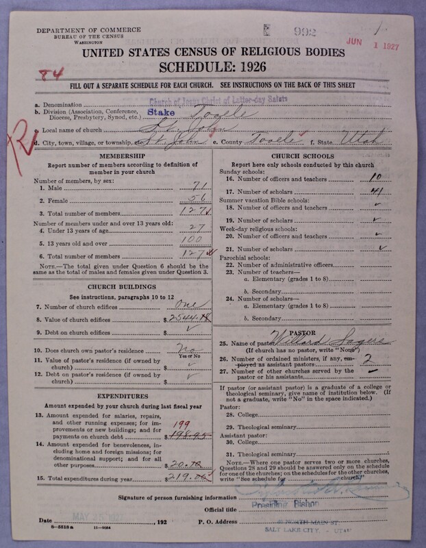 Scan of Church of Jesus Christ of Latter-day Saints: 992