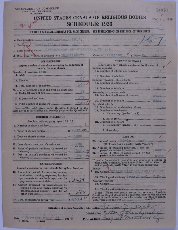 Scan of Presbyterian Church in the United States: 2060