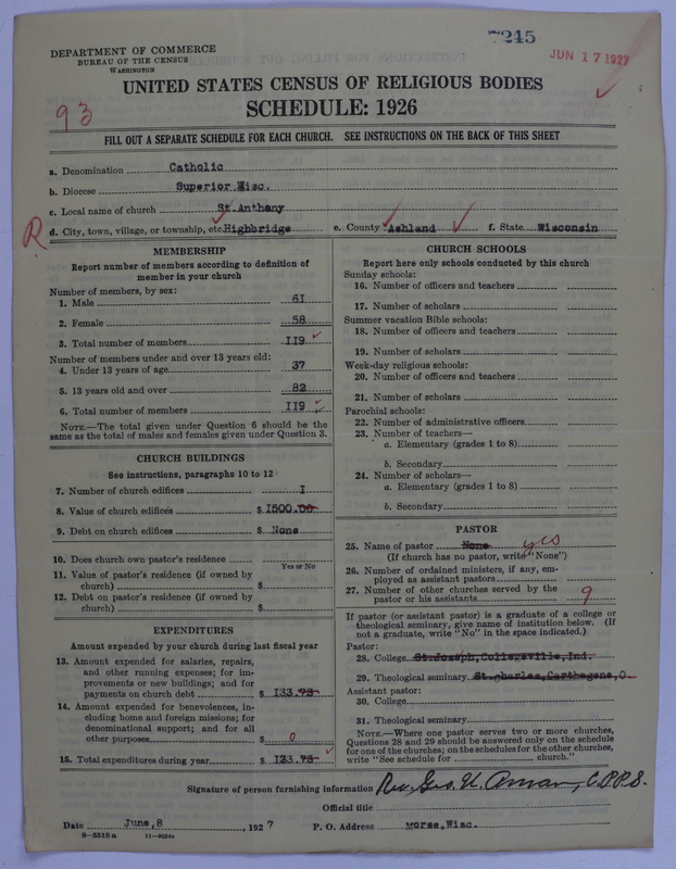 Scan of Roman Catholic Church: 7246