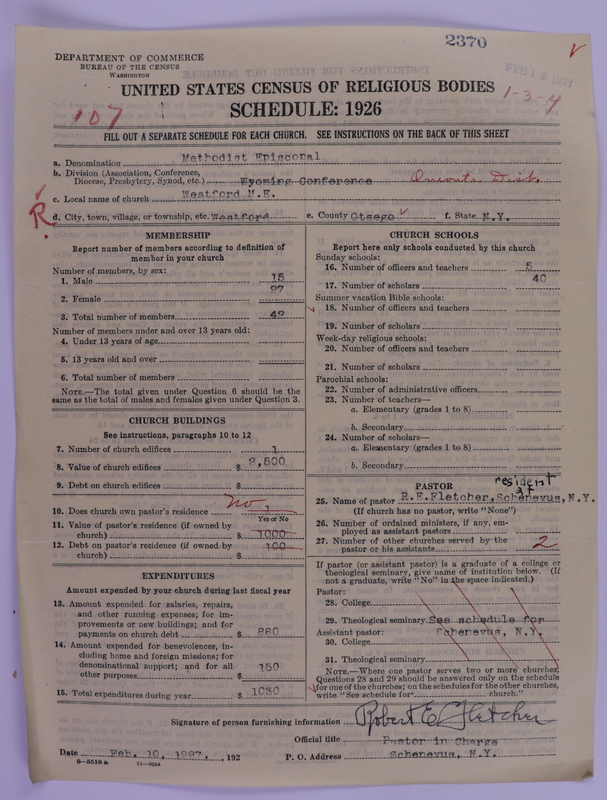 Scan of Methodist Episcopal Church: 2370