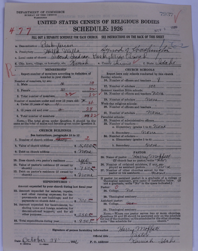 Scan of Presbyterian Church in the United States of America: 7937