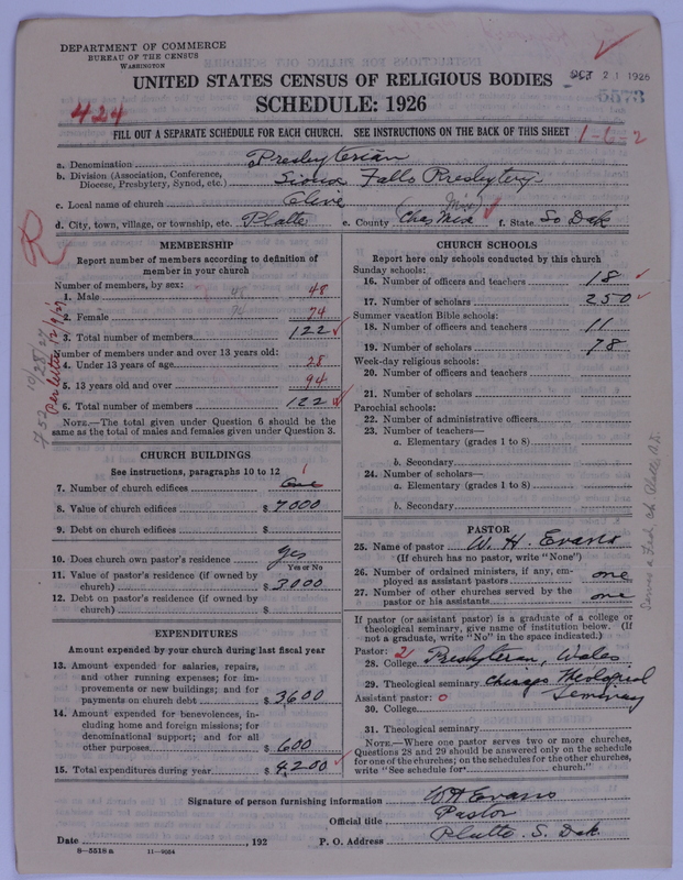 Scan of Presbyterian Church in the United States of America: 5573