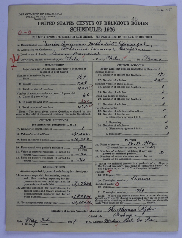 Scan of Union American Methodist Episcopal Church: 40