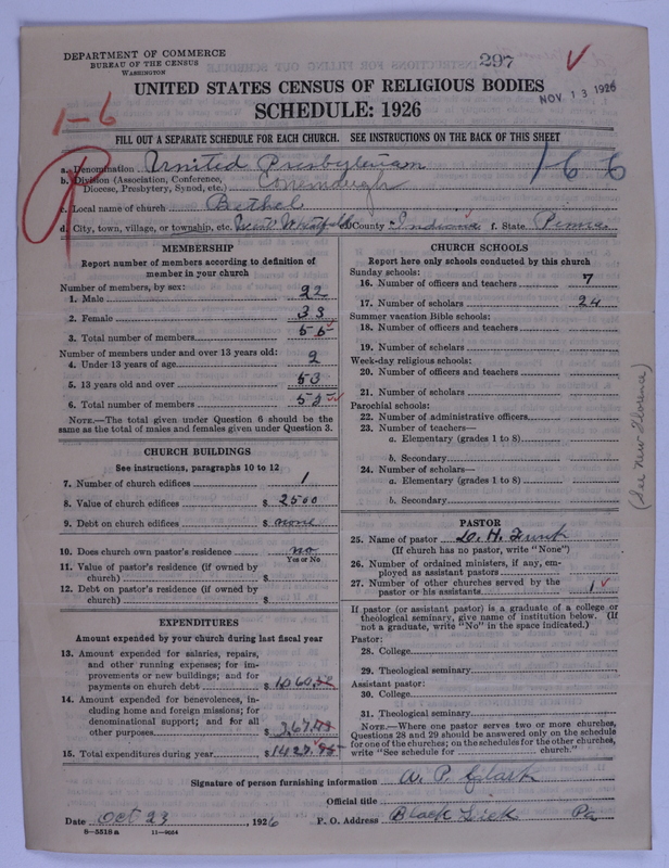 Scan of United Presbyterian Church of North America: 297