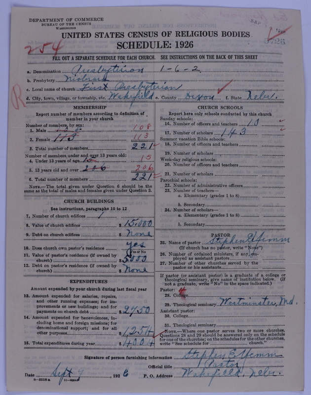 Scan of Presbyterian Church in the United States of America: 5726