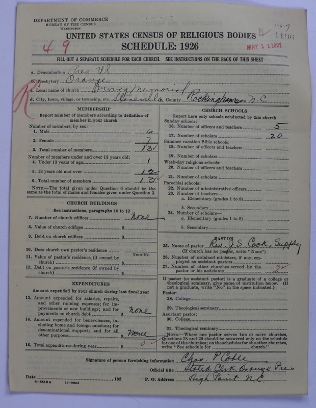 Scan of Presbyterian Church in the United States: 1196