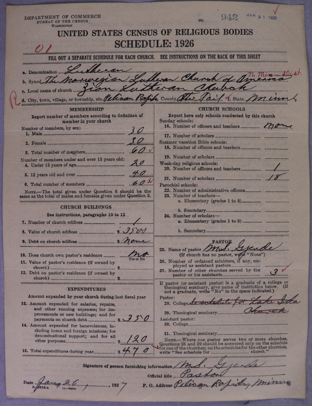 Scan of Norwegian Lutheran Church of America: 942