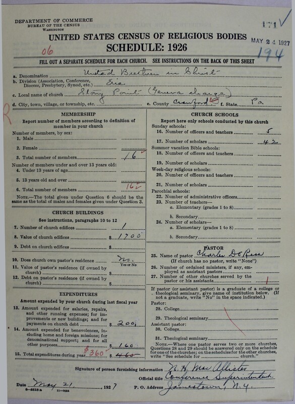 Scan of Church of the United Brethren in Christ: 171