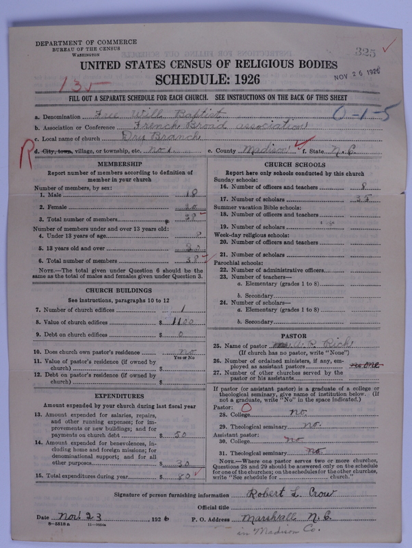 Scan of Free Will Baptists: 325