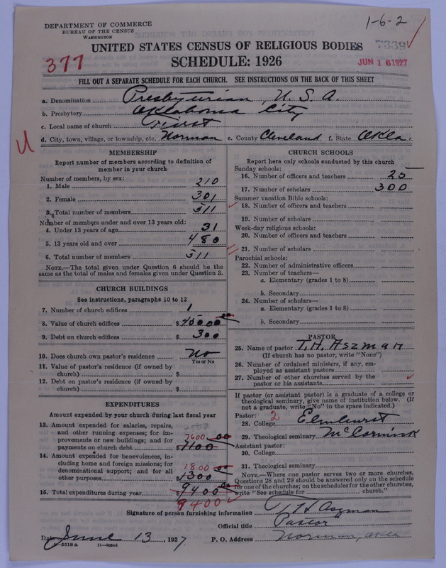 Scan of Presbyterian Church in the United States of America: 7339