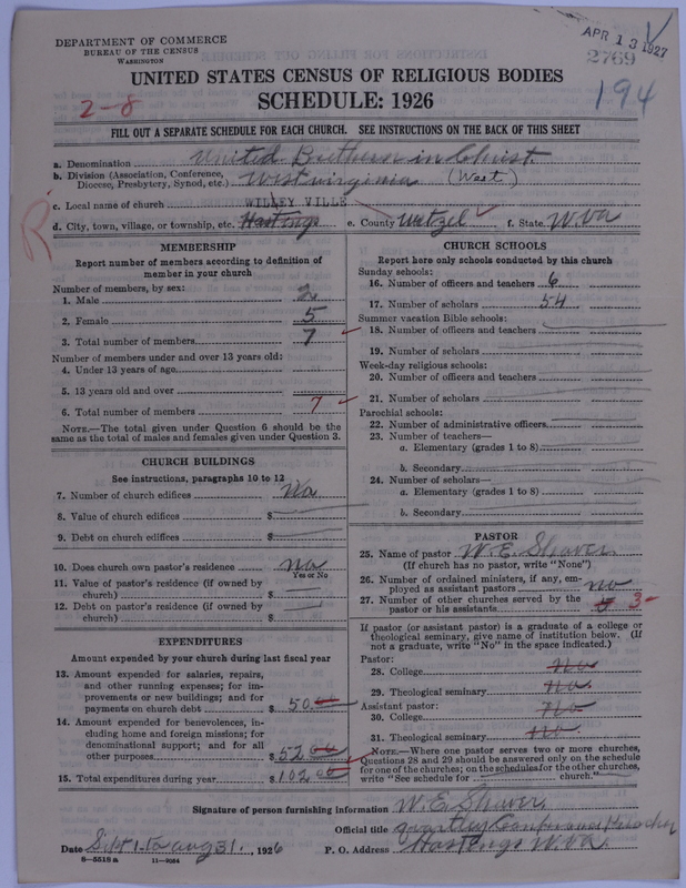 Scan of Church of the United Brethren in Christ: 2769
