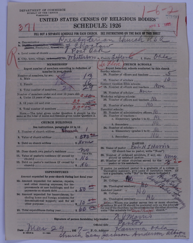 Scan of Presbyterian Church in the United States of America: 7380