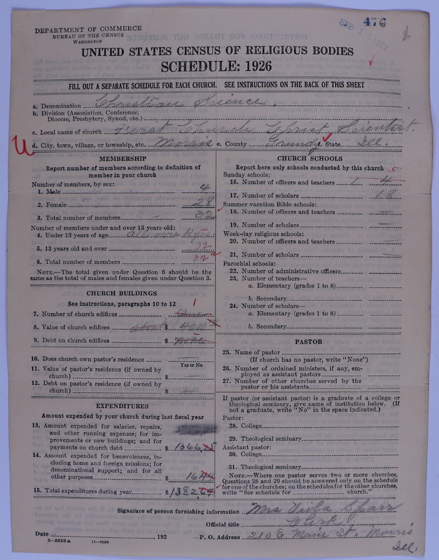 Scan of Church of Christ, Scientist: 476