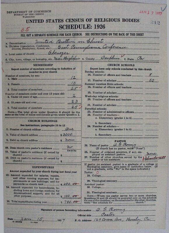 Scan of Church of the United Brethren in Christ: 212