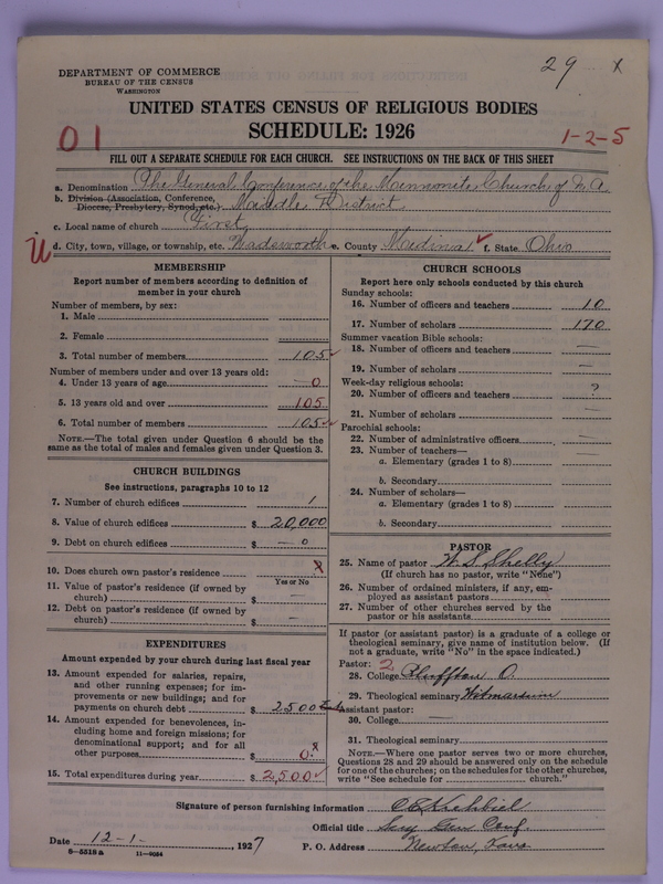 Scan of General Conference of the Mennonite Church of North America: 29