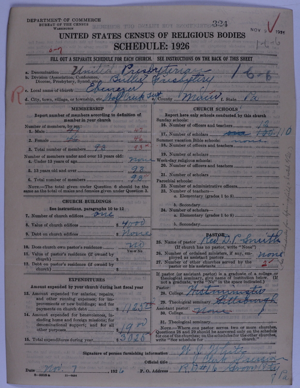 Scan of United Presbyterian Church of North America: 324
