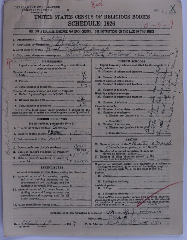 Scan of Federated Churches: 40